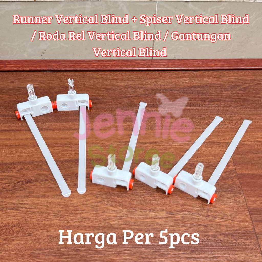 ( 5pcs ) Runner Vertical Blind + Spiser Vertical Blind / Roda Rel Vertical Blind / Gantungan Vertica