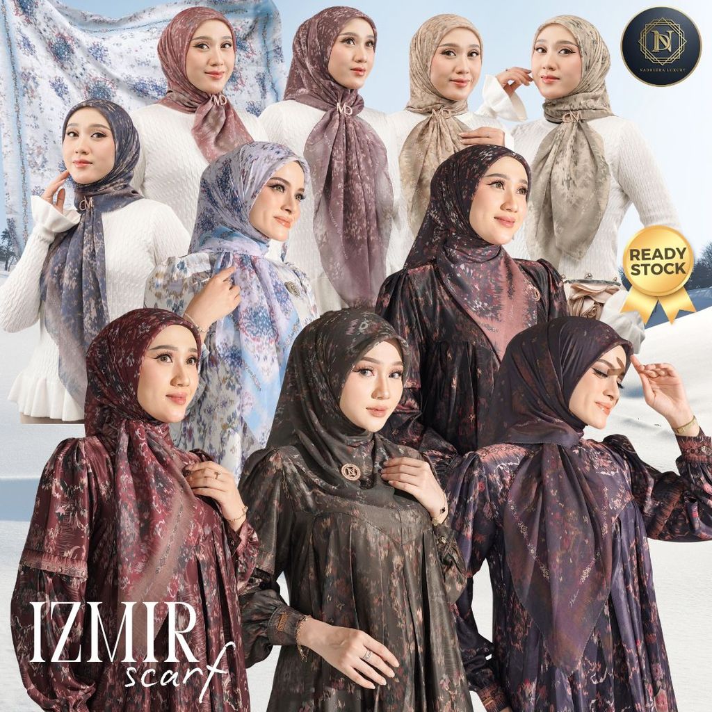 [BISA COD] IZMIR SCARF NADHEERA LUXURY KERUDUNG VOAL