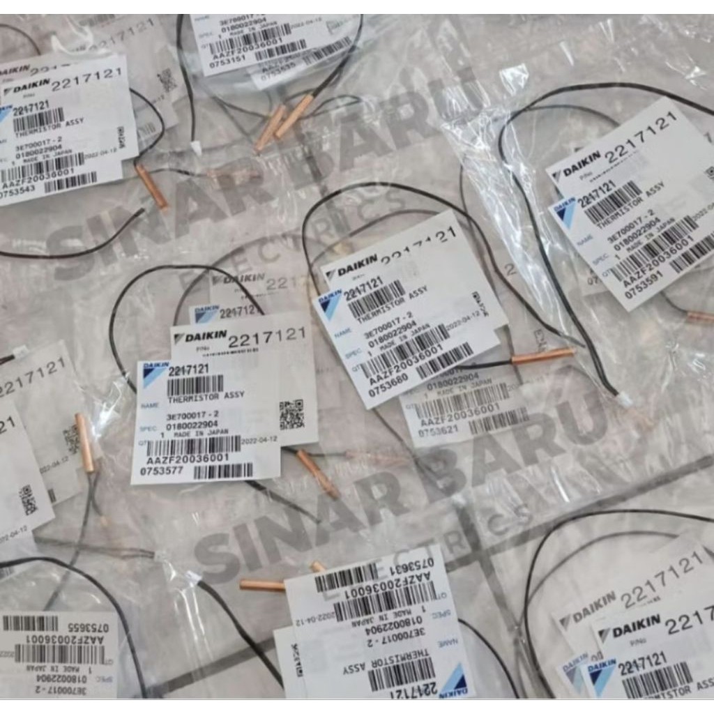 ThERMISTOR AC DAIKIN FTC/FTKC/CTKC/FTKM/FTKQ Spare Part Original Sensor Suhu Daikin Thailand