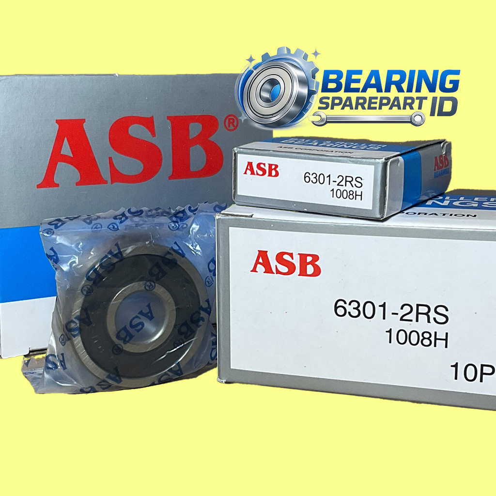 PROMO ASB 6301 2RS 1 DUS 10 PCS Laher, bearing, klaker 6301 2RS  15MM BISA COD BAYAR DITEMPAT