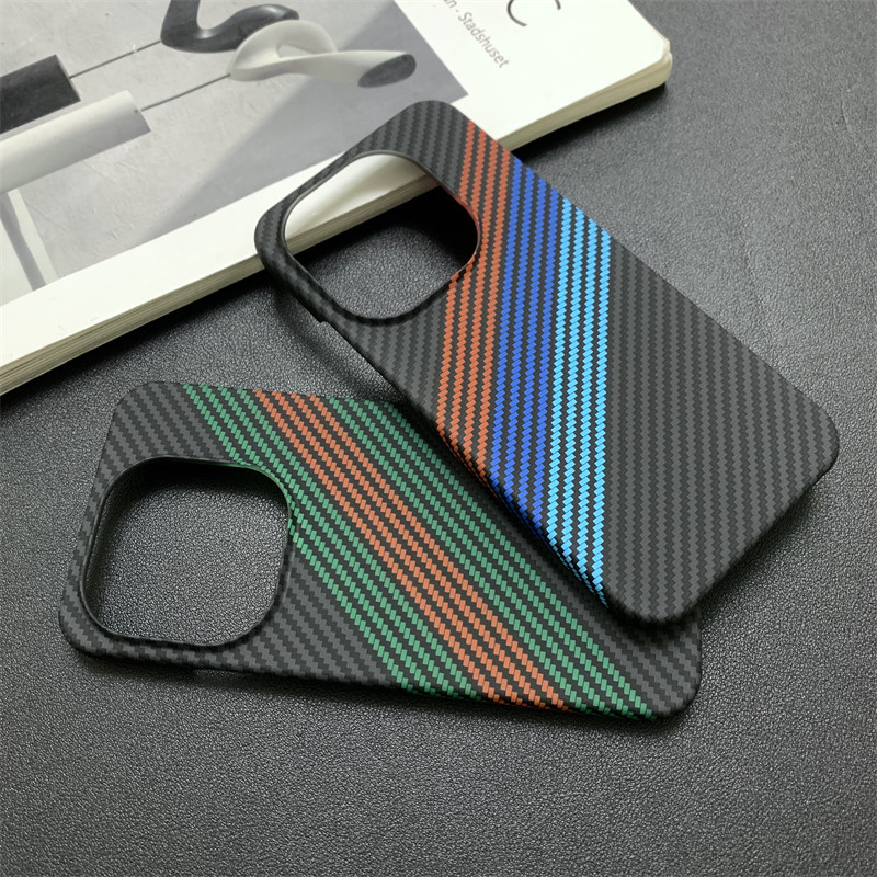 Untuk iQOO 15/13/12 Neo 11 Neo 10 Pro Luxury BMW Carbon Fiber Texture Thin Hard Phone Case untuk iQO