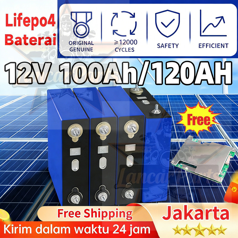 120ah/100AH Lifepo4 cod 100% baterai baru 2026 CATL/BYD Battery Lifepo4 12v 120ah/100AH Battery Life