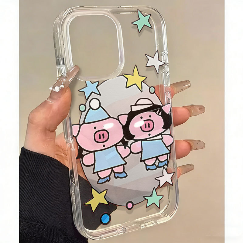Casing Soft clear Vivo Babi Kembar Imut untuk VIVO Y02T Y15A S Y16 Y02S Y11 Y12 Y15 Y17S Y18 Y19S Y2