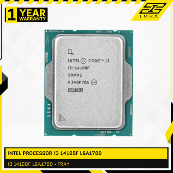 INTEL PROCESSOR I3 14100F LGA1700 - TRAY