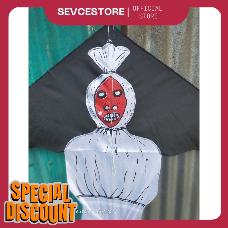 layangan kain / layangan hias / layangan pocong / layangan kuntilanak /SA