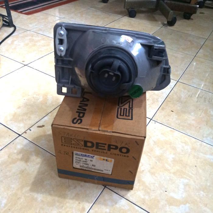 headlamp kiri toyota Starlet kapsul 1992 1993 kaca PASSS