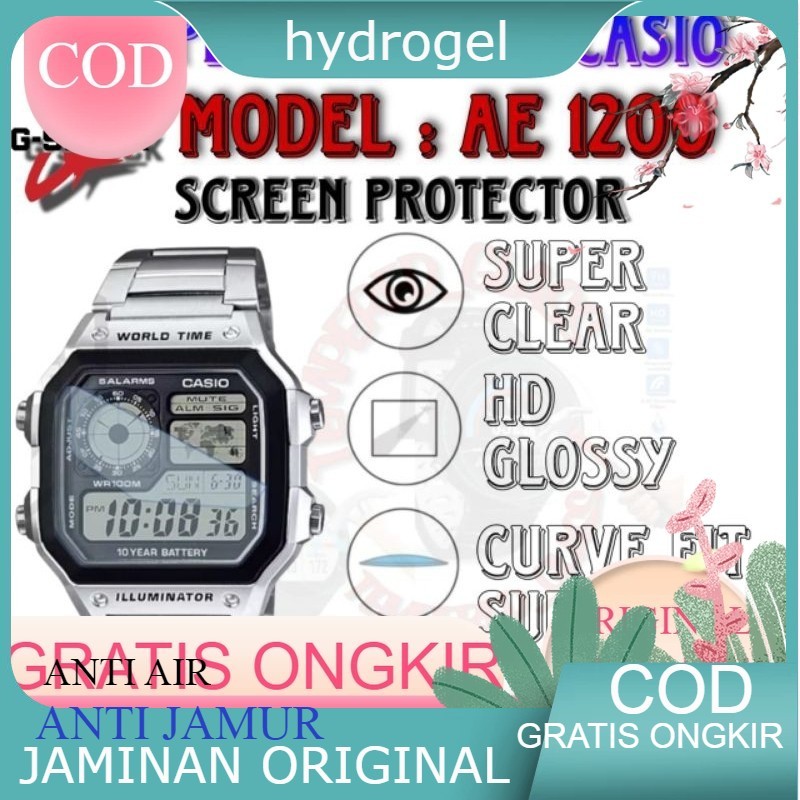 Antigores Hydrogel Khusus untuk Casio AE 1200 / AE 1200W series