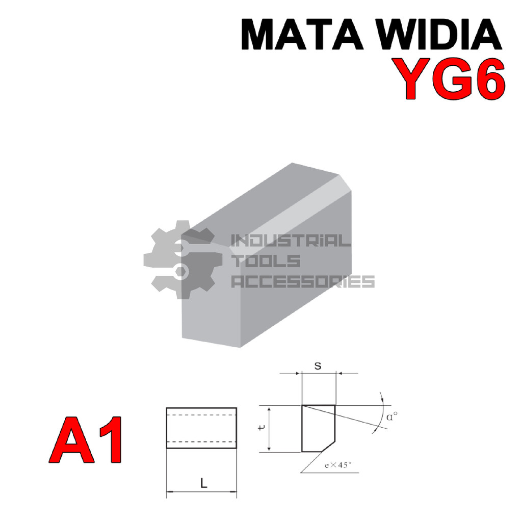 Mata Widia A118 YG6 Pahat Cemented Tip A 118 YG 6 Carbide Bubut Brazed