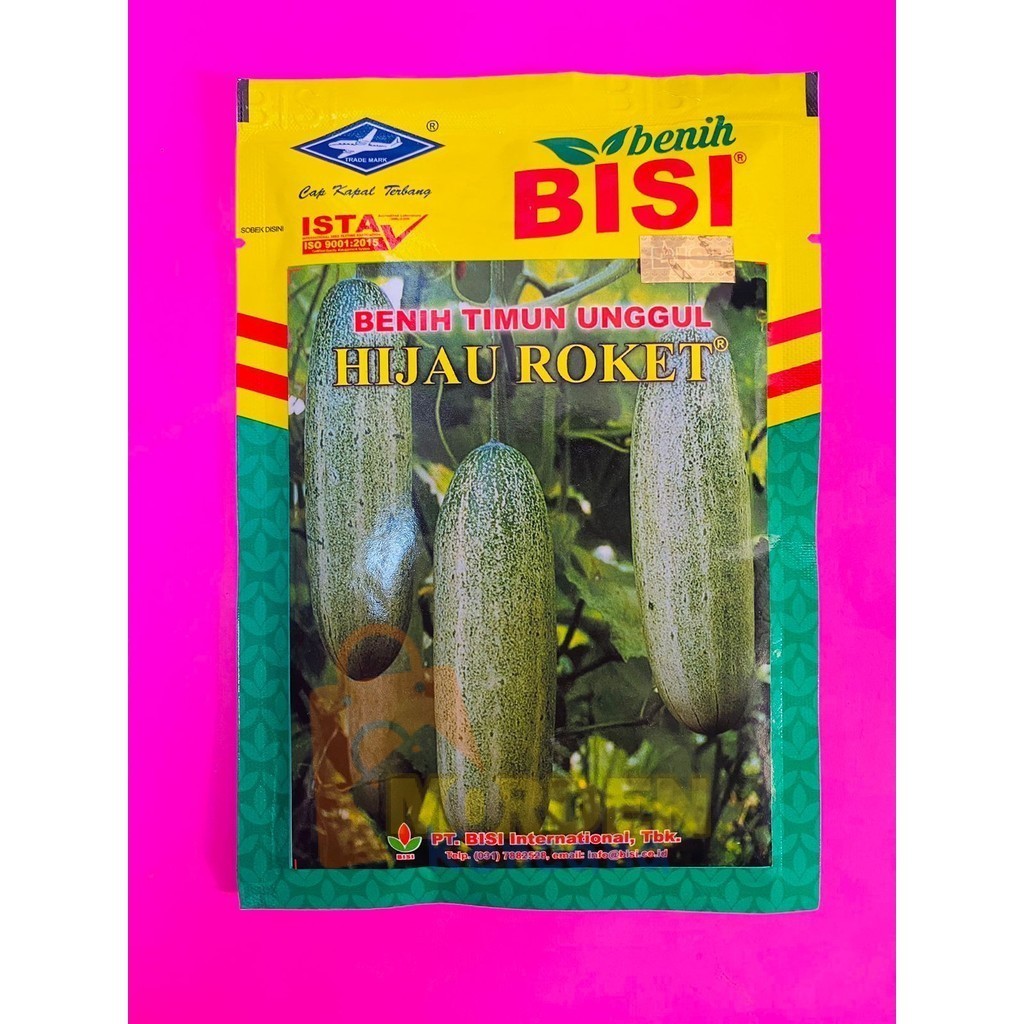 Benih timun mentimun toleran virus HIJAU ROKET isi 50gr dari BENIH BISI