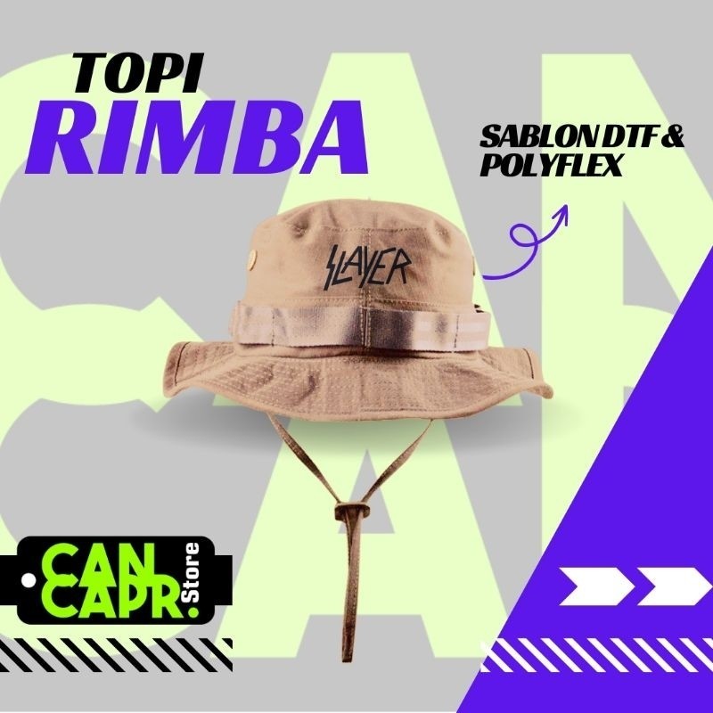 TOPI RIMBA GUNUNG OUTDOOR HAT TOPI CASUAL CAPS PREMIUM PRIA WANITA ORIGINAL LOGO SLAYER