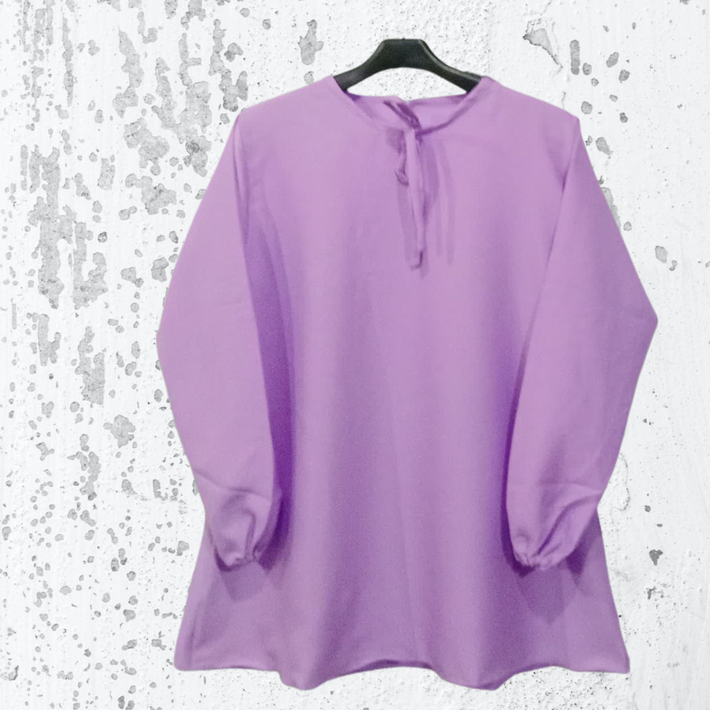 BAJU ATASAN LIDA WARNA UNGU LILAC/ LIDA BLOUSE LILAC/ATASAN WANITA TERBARU 2022/ATASAN WANITA REMAJA