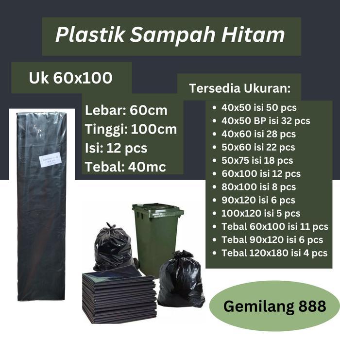 Khusus Grab/Gojek Plastik Sampah uk 60x100 (isi 20bks)