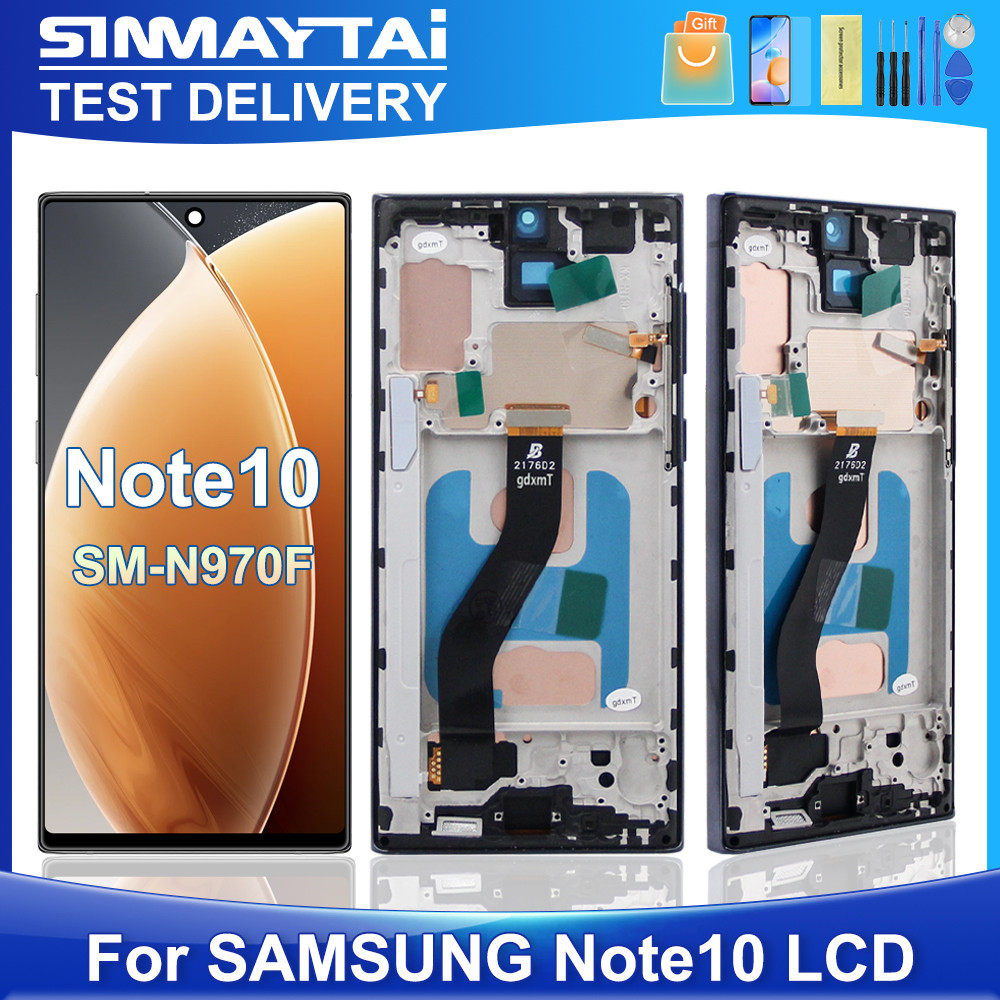 Note 10 For Samsung Tested For Note10 N970F N970U N970W N970N LCD splay Tou Screen gitizer Assembly 