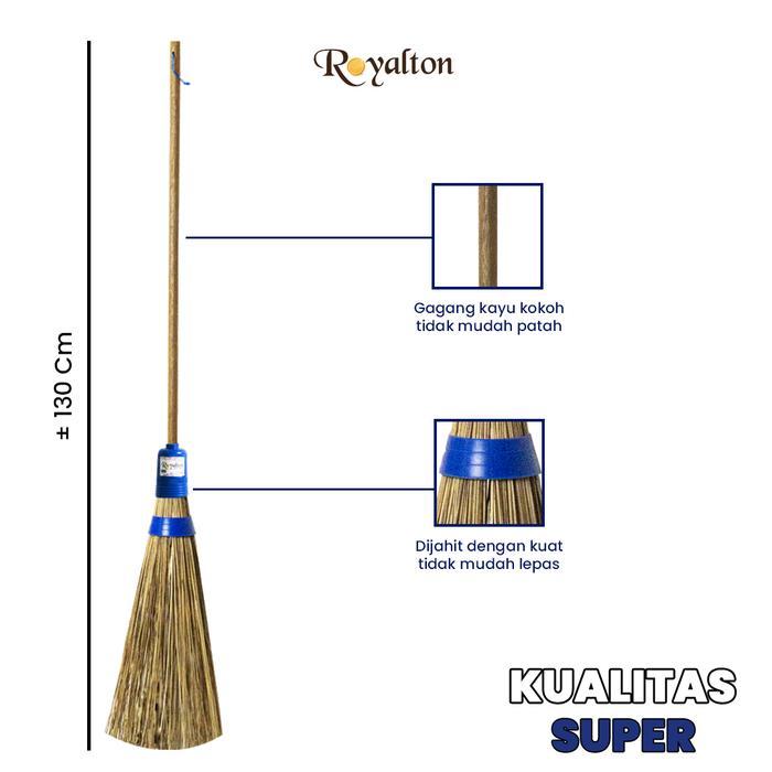 Asta Sapu Lidi Taman Sapu Lantai Ijuk Anti Rontok Super - Sapu Ijuk Super