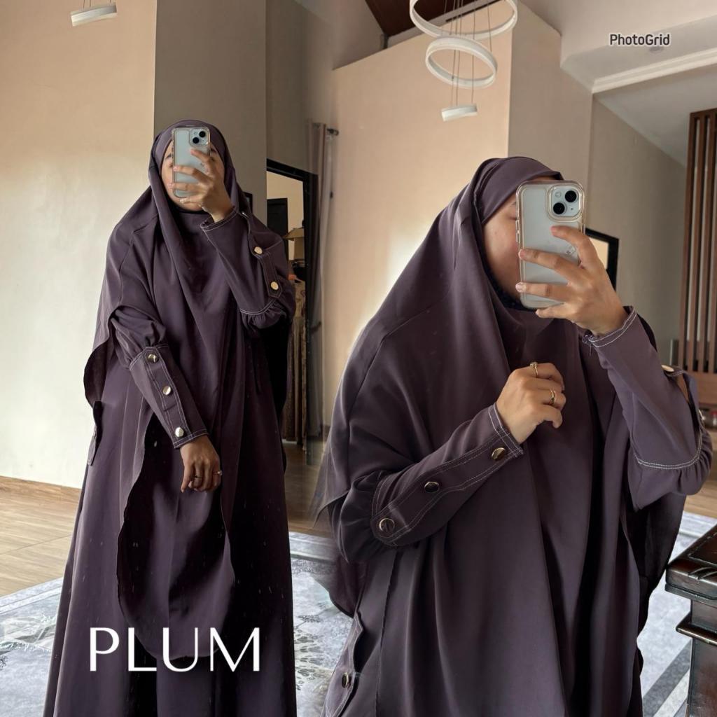 Gamis Set Hijab Wanita Busana Muslimah Dewasa