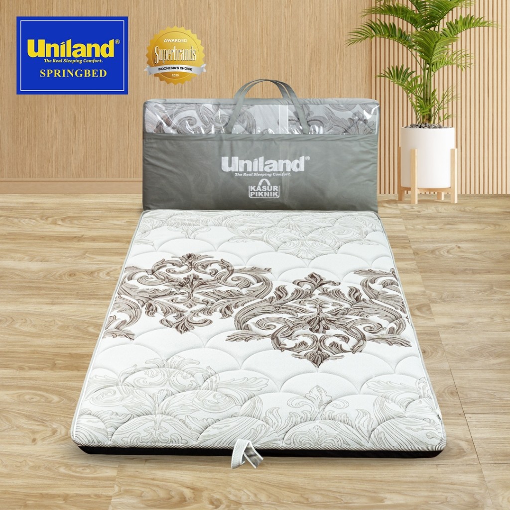 Uniland Kasur Lipat 120x200 Bonus Tas Kasur - Busa Gulung Lantai Travel