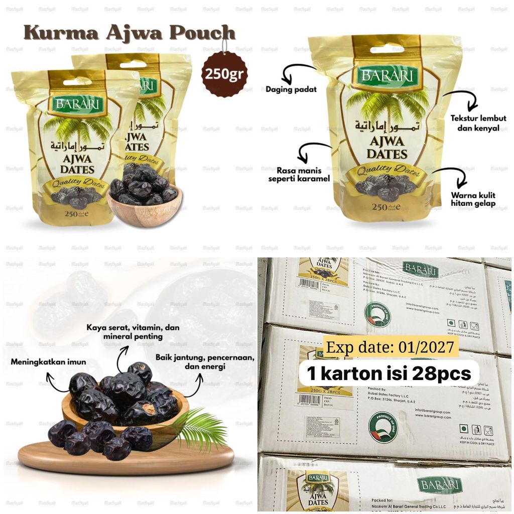 KURMA BARARI POUCH 500GR 250GR BARARI SAYER POUCH 500GR BARARI AJWA POUCH 250GR BARARI ZAHIDI POUCH 