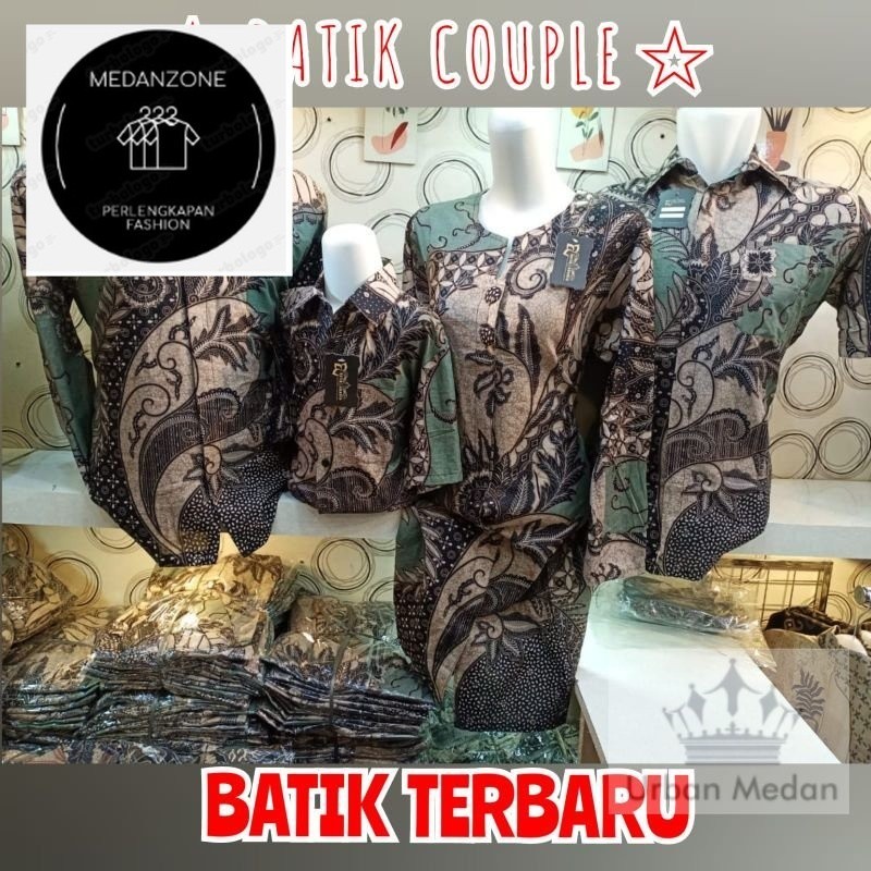 MedanZone TERMURAH  Batik Couple Baju Couple Kemeja Batik Couple