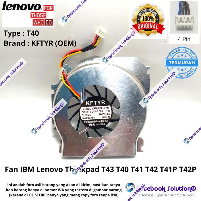 KIPAS FAN IBM LENOVO THINKPAD T43 T40 T41 T42 T41P T42P OEM ZKH114