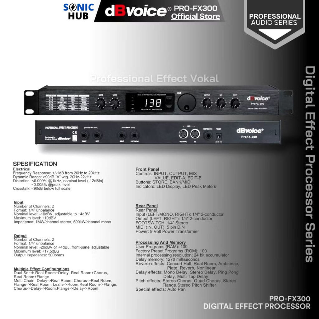 Effect Vocal Dbvoice Pro FX300
