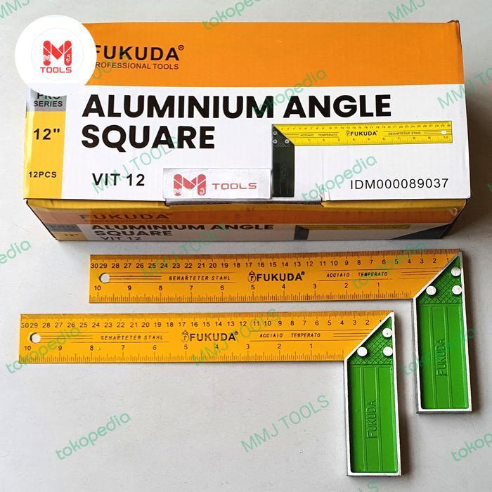 Siku Tukang FUKUDA 12" - FUKUDA Pasekon 12" - Penggaris Siku FUKUDA