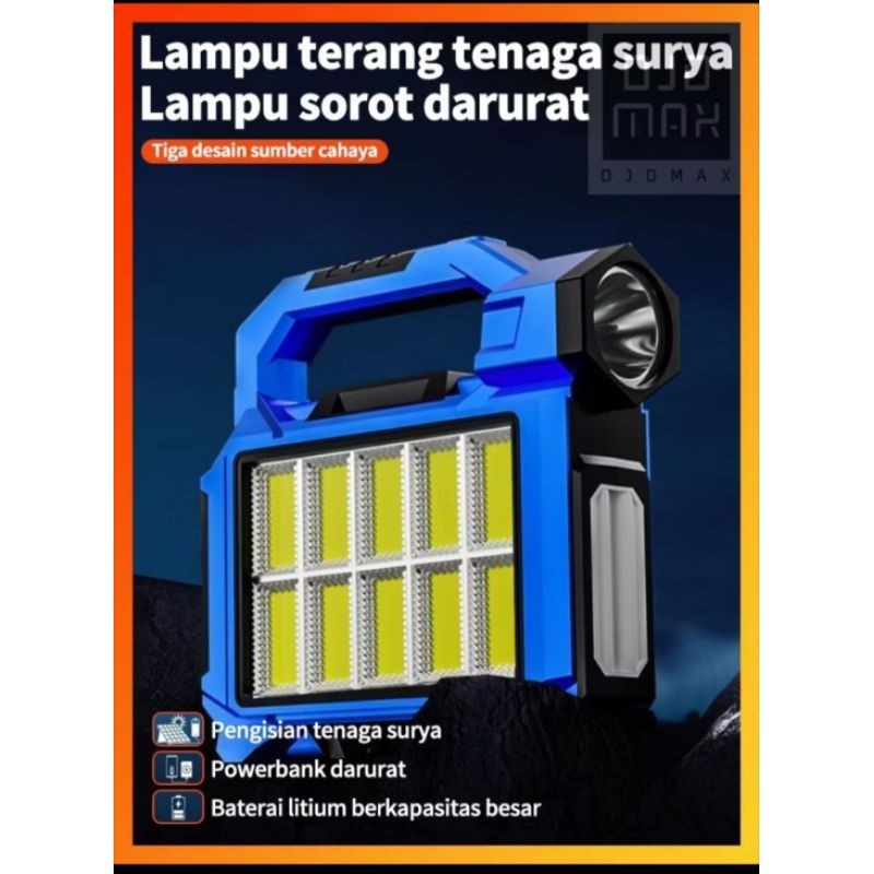 Lampu Emergency Tahan 24 Jam Multifungsi Solar