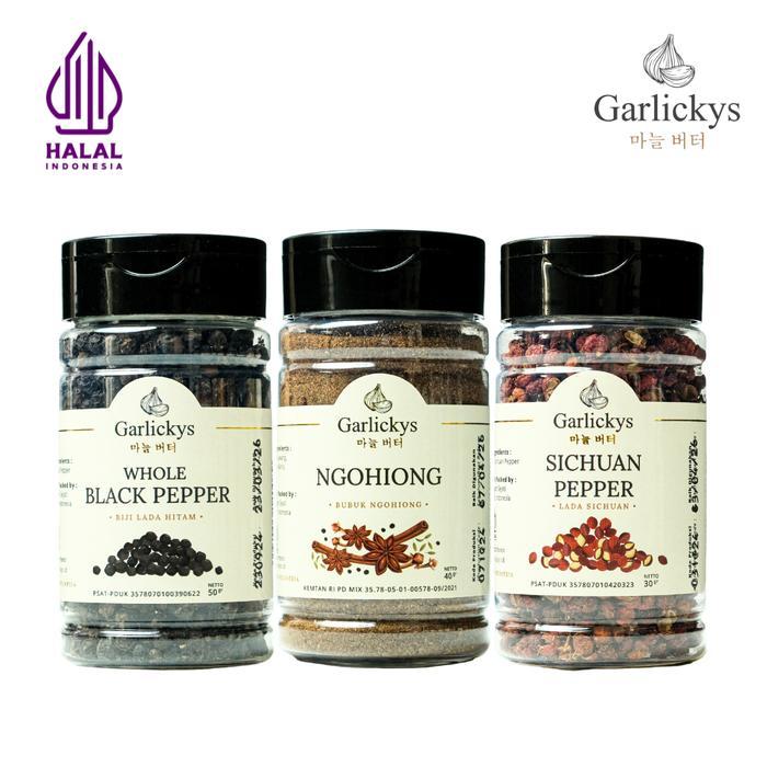 GARLICKYS Paket Ngohiong Sichuan Blackpepper Utuh Bumbu Dapur Premium Halal