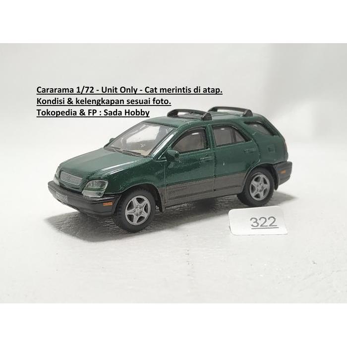 Diecast Hongwell Cararama 1/72 Lexus RX300 Hijau Unit Only SBAtoys