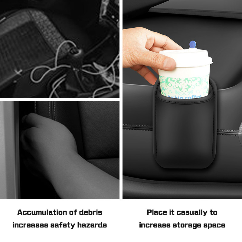 Multi functional leather Car Door cup storage box  For Hyundai Genesis G70 G80 G90 GV80 GV90 I30 I40