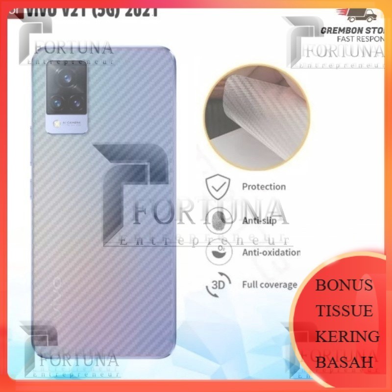 BIG GROSIR COD GARSKIN SKIN KARBON VIVO V21 4G / VIVO V21 5G