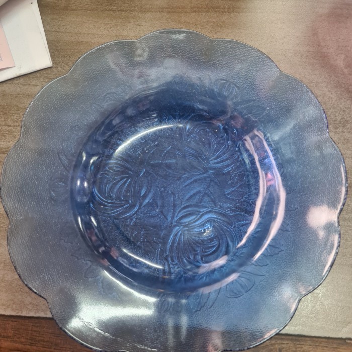 piring kaca diameter 20cm /lusin