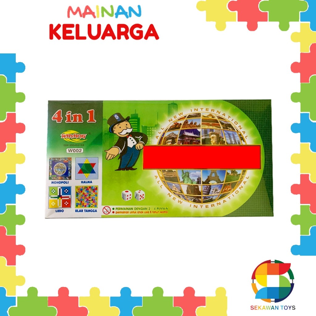 Mainan anak dan remaja M0N0P0LY 4 in 1 murah / M0N0P0LY murah [7022]