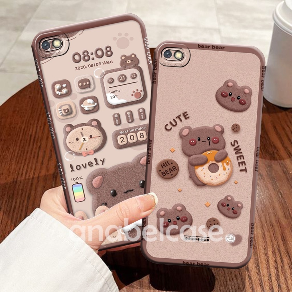 Softcase  REDMI 6A 6 5A 4A NOTE 6 5 5PRO 5A 5A PRIME Case Bear Brown Cute - Case Cantik - Case Bear 