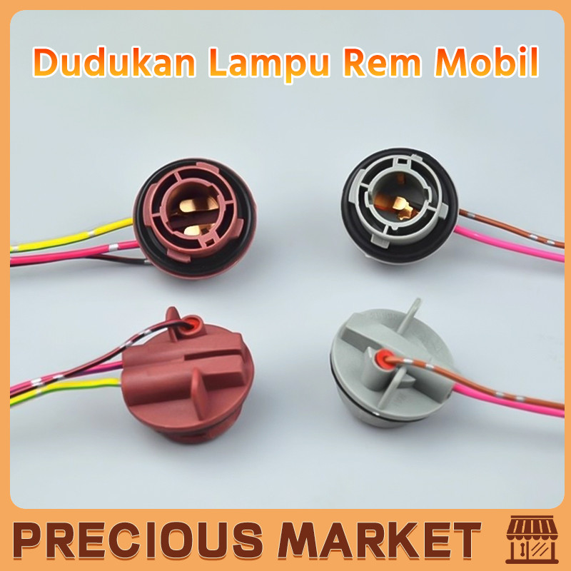 Soket Lampu Sein Mobil Fitting Bohlam Rem Sen Kaki 2 Kaki 3 1156 / 1157 / T10 / T13 / T15 Adapter So