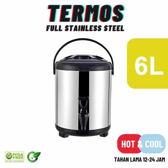 Lenodi/ Steel SUS304 8L/10L/12L Termos Milk Tea Bucket Jumbo /Termos Air Milk Tea 8 10 12 Liter /Ser