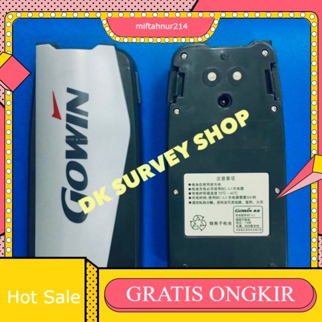 BATTERY TOTAL STATION GOWIN / TS CYGNUS / BATERAI TS GOWIN BT-L1 UNTUK TOTAL STATION GOWIN TKS 202