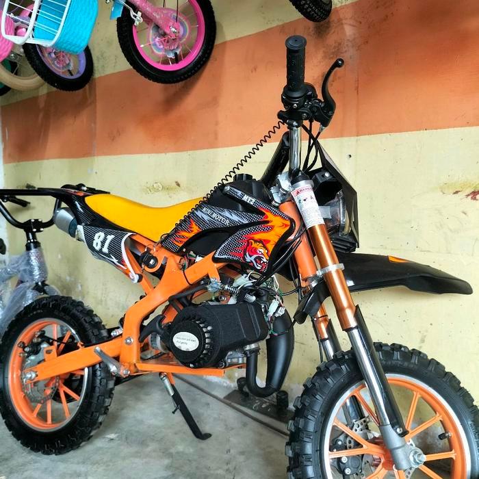 MINI TRAIL MOTOR,2 TAK MESIN GRENGGGGG