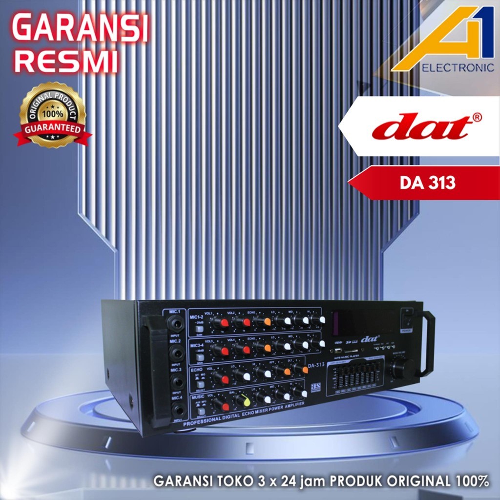 Ampli karaoke DAT DA313 / Amplifier DAT DA 313 Digital Audio Portable Bluetooth treble bass