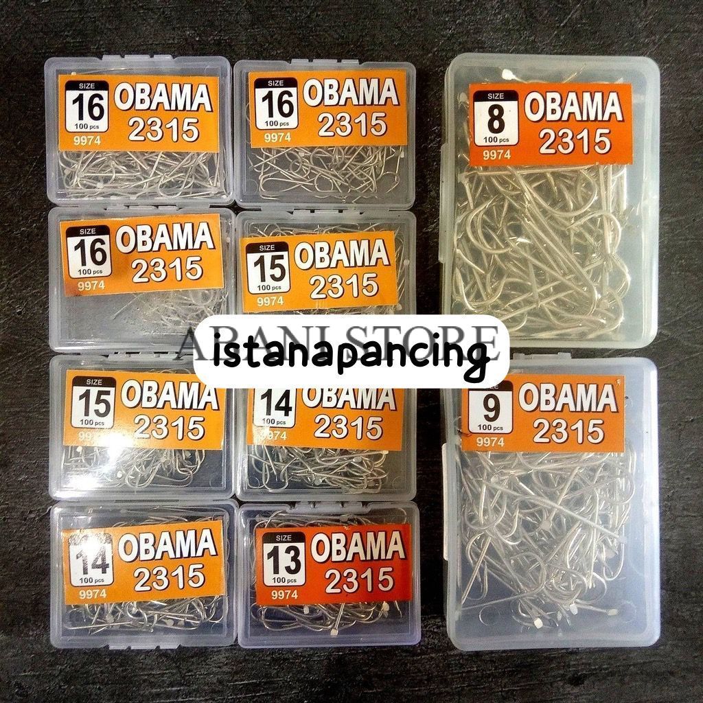 MATA KAIL OBAMA 2315 FLAT NO 16 / TANPA LUBANG PANCING OBAMA GUMALA MANCING TERLARIS MURAH bisa COD 