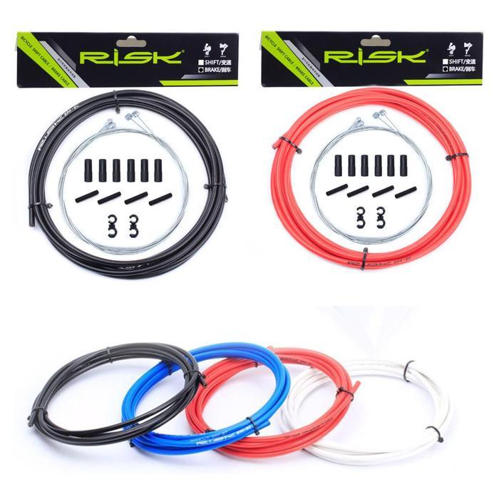 Kabel Rem Depan Belakang Brake & Housing Group Set Sepeda Lipat MTB - Hitam