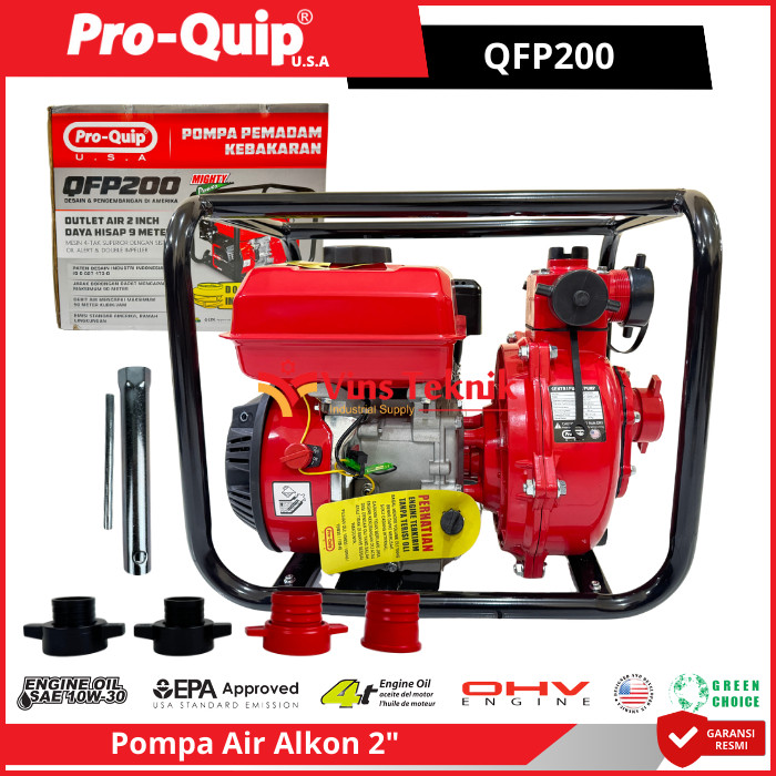 ProQuip QFP200 Mesin Pompa Air Bensin Pompa Irigasi Pompa Alkon Water Pump Centrifugal 2" QFP200