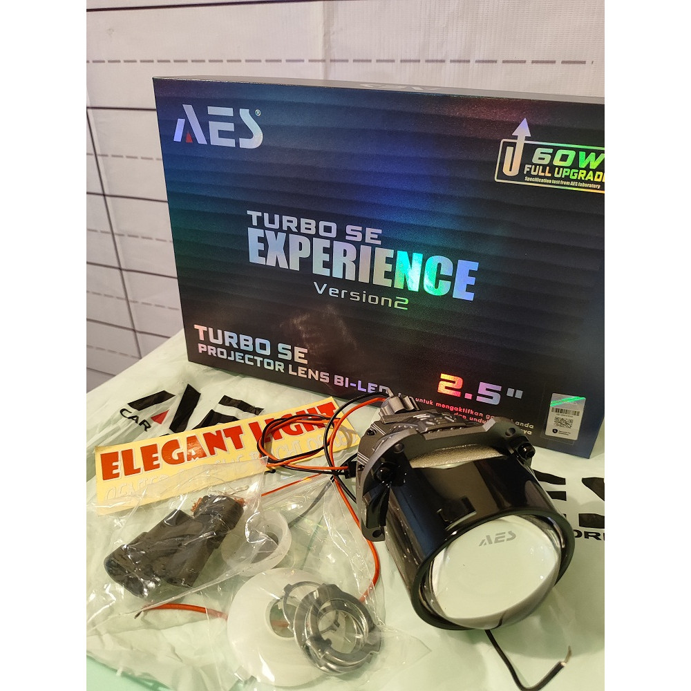 Biled Terbaru Turbo Experience v2 70 Watt 2,5 inch Merk AES BULLAES Blue Lens Double Emitter Taiwan 