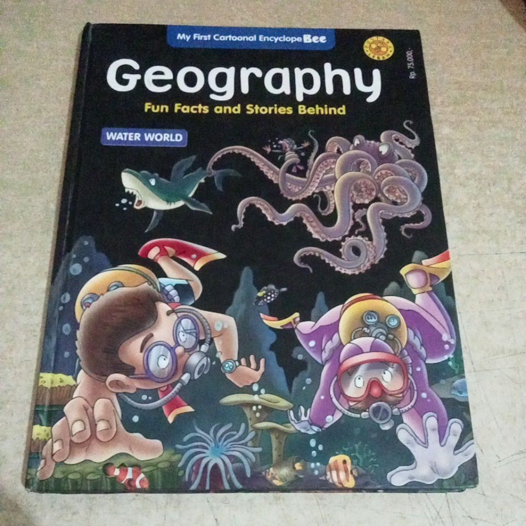 BEST SELLER Buku My First Cartoonal EncyclopeBee Geography, around the world, amazing experiment, In