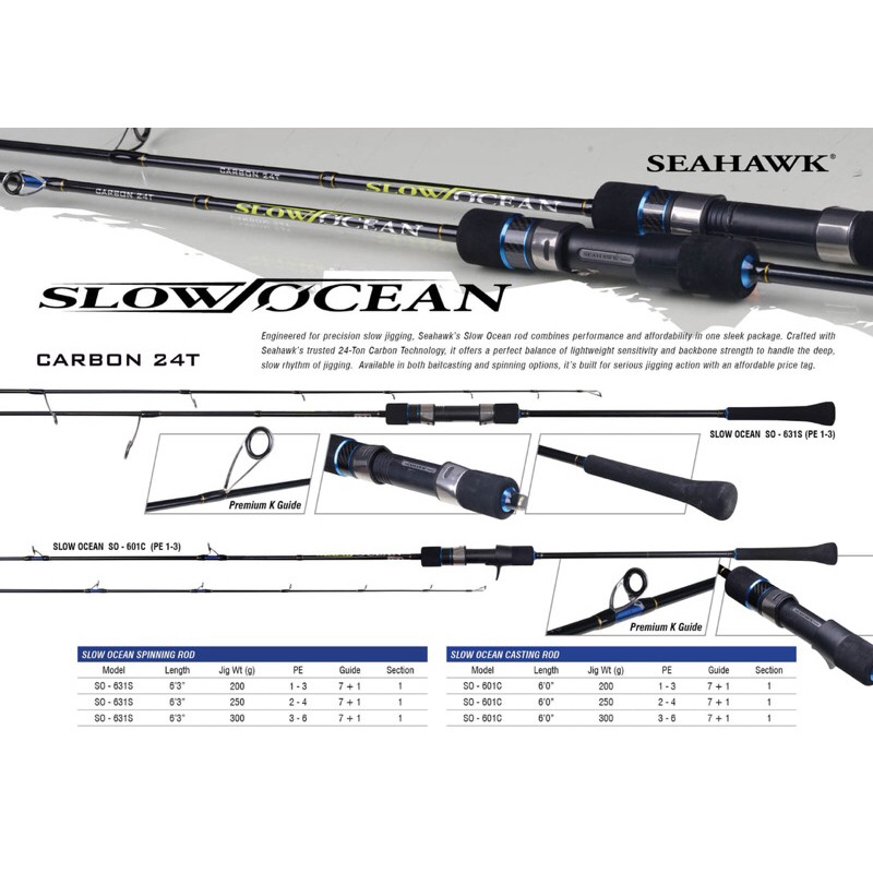 Joran Jigging Seahawk Slow Ocean One Piece Fuji