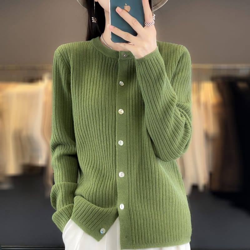 Baju hangat rajut sweater cardigan kancing lenganpanjangwanitaswiiterrkardikrahu