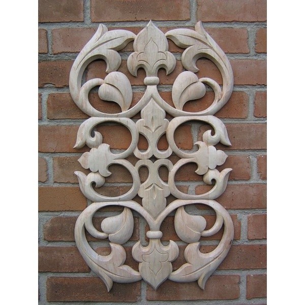 ornamen ukir jepara | tempel ornamen ukir | tempel ukir kayu jati SHP7059 LS7