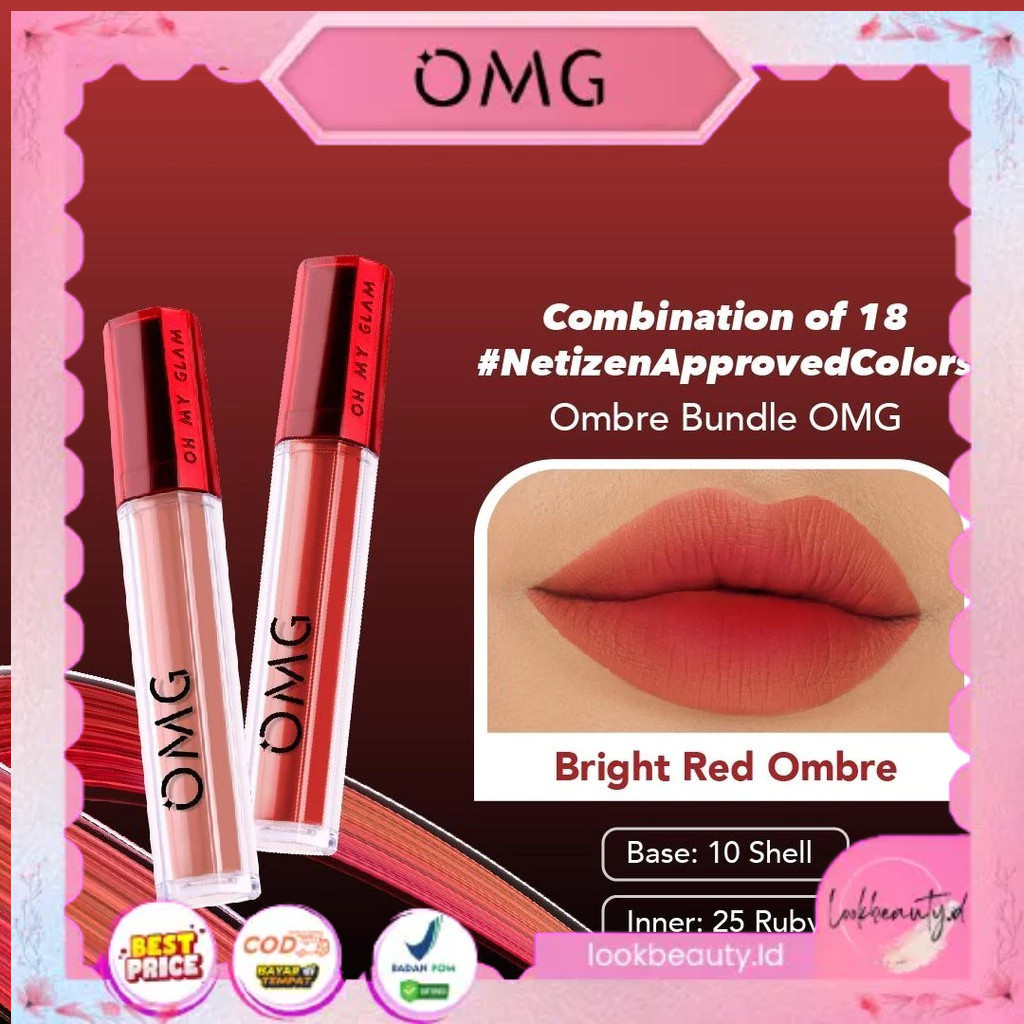 PAKET OMBRE LIPS OMG | Lipcream OMG Ombre Coffee Edition| Ombre Lipcream OMG ggr