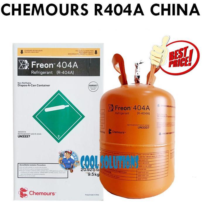 CHEMOURS Freon R404A CHINA ASLI PROMO - 9.5 KG