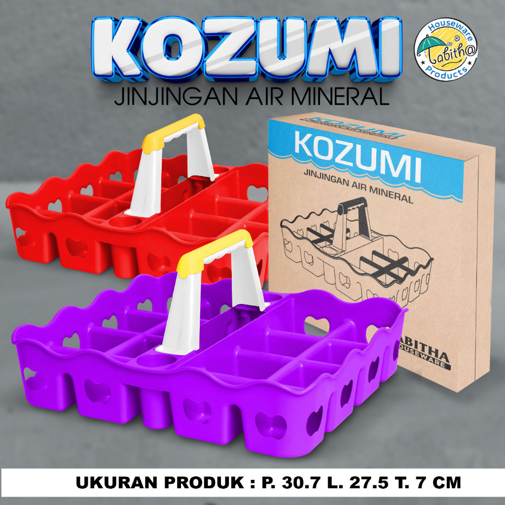 [Tabitha Rak Air Mineral Gelas Tempat Aqua Gelas Jinjingan Air Mineral 16 Lubang Slot - Kozumi PECAH