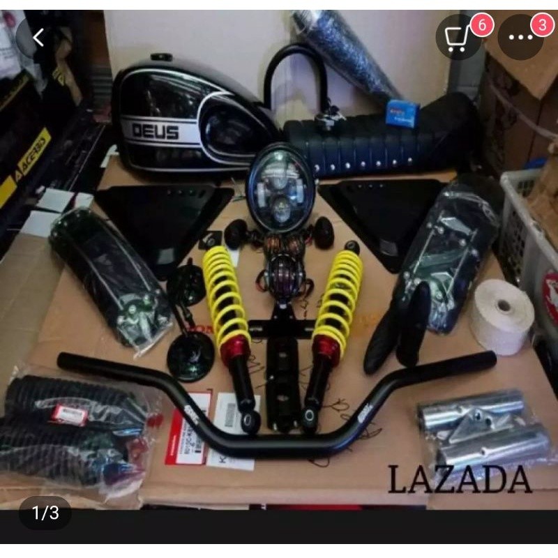 [GM] Paket tangki motor paket japstyle full set bodi motor custom pnp Tiger cb Mega pro thunder biso